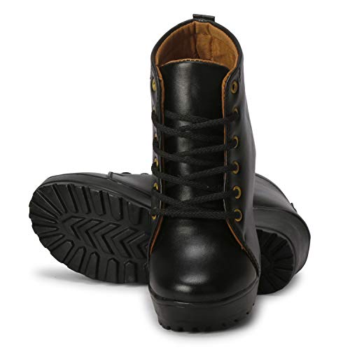 KRAFTER Women's & Girl's Classic Winter Boot-HP-1599-Black-40 - Image 5