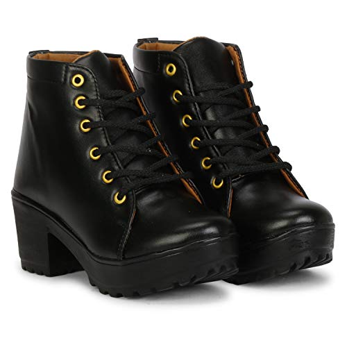 KRAFTER Women's & Girl's Classic Winter Boot-HP-1599-Black-40 - Image 1