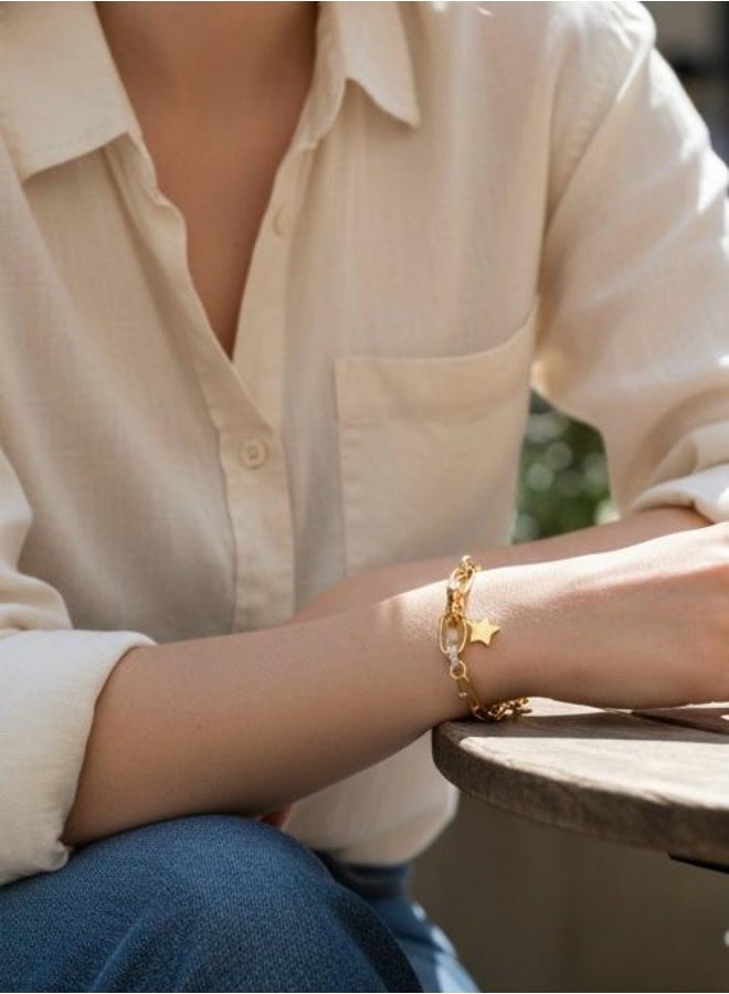 Ruby Art Gold 18K Pure Gold Bracelet for women Nova -  8.48 Gram - Image 2
