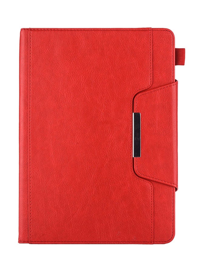 NIBEMINENT Business Style Horizontal Flip Leather Case With Holder/Card Slot/Photo Frame And Wallet For Apple iPad 10.2 inch Red  - Image 1