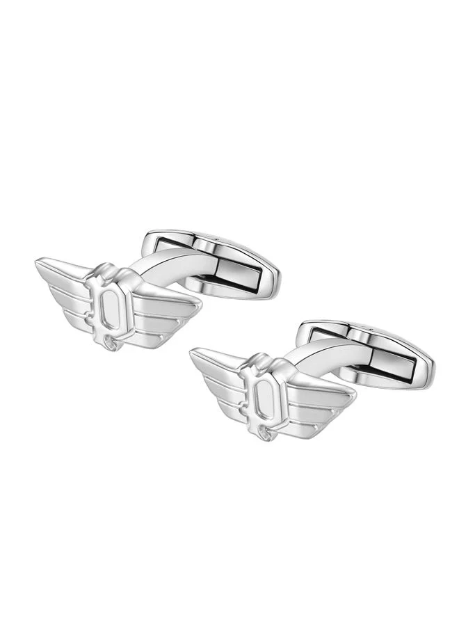 POLICE Towering Designer Cufflinks For Men Stainless Steel P Wings