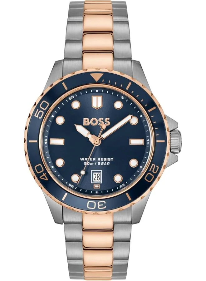 BOSS Quartz analog Watch with Steel Bracelet