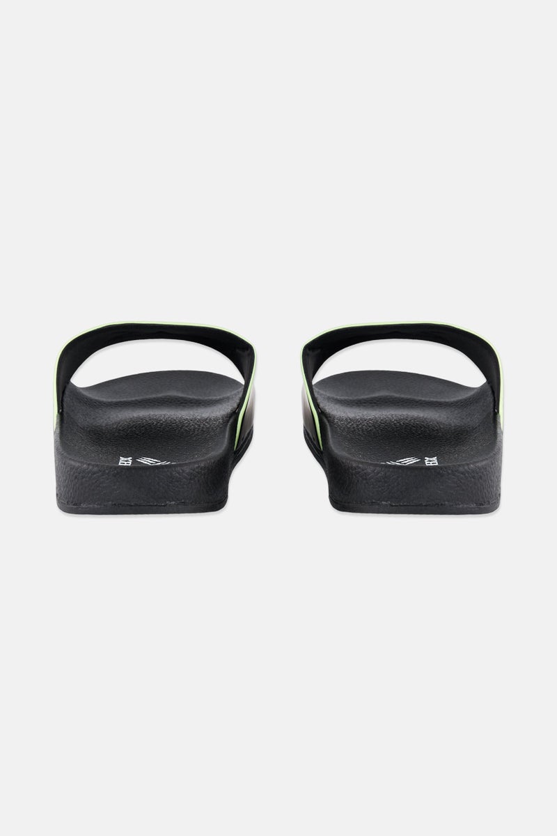 RBX Men Brand Logo Slip On Slides, Black  - Image 3