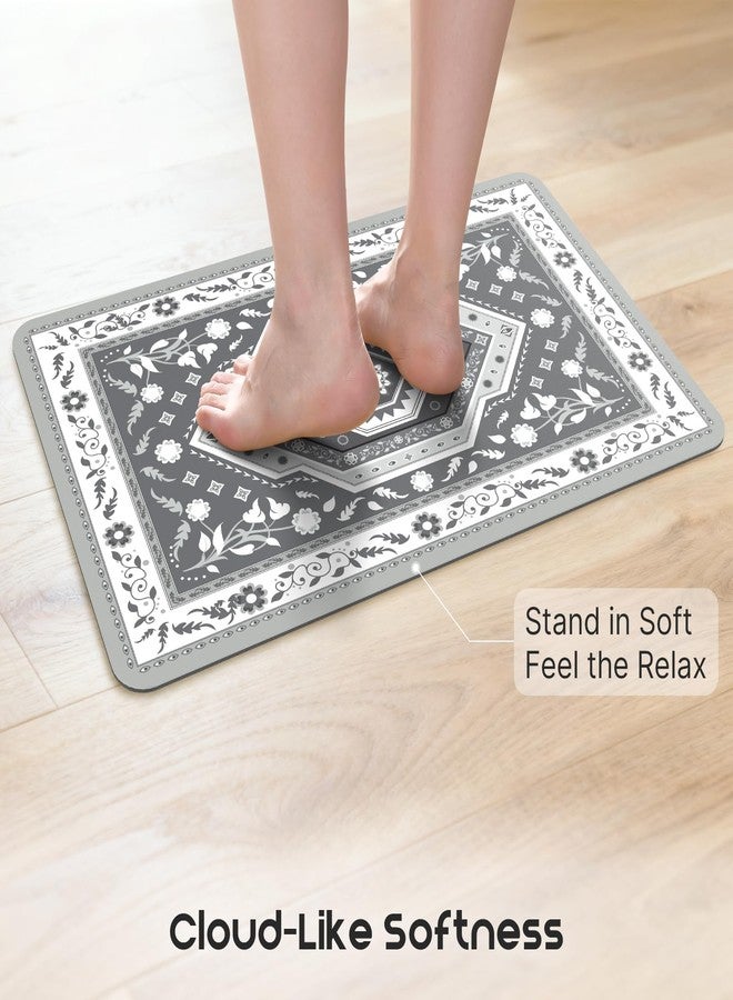 ArtyCozy 2 Piece Boho Kitchen Rug Set, Grey, 20" × 32'' Plus 20'' × 47'' - Image 5