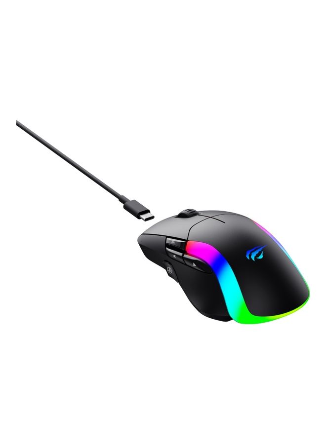 هافيت ماوس الألعاب ذو الوضع المزدوج RGB - Image 5