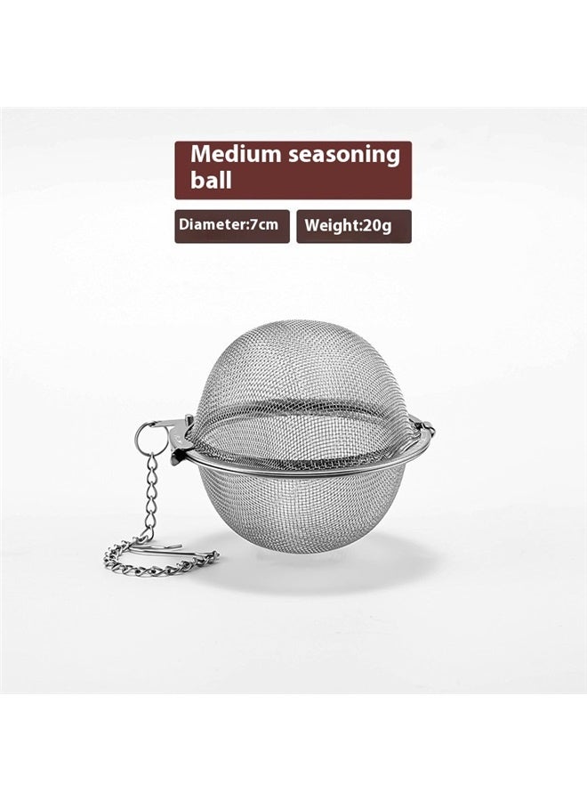 2 Pieces Stainless Steel Mesh Tea Ball 7cm Tea, Infuser Strainers Tea, Interval Diffuser for Tea  - Image 2