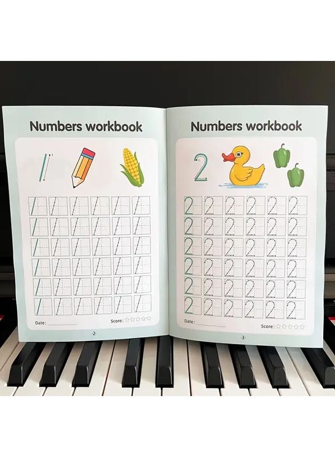 كتاب تتبع الأرقام للأطفال من عمر 3 إلى 7 سنوات: التدرب على كتابة الأرقام من 0 إلى 100 بخطوط منقطة - Image 5
