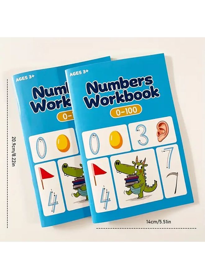 كتاب تتبع الأرقام للأطفال من عمر 3 إلى 7 سنوات: التدرب على كتابة الأرقام من 0 إلى 100 بخطوط منقطة - Image 3