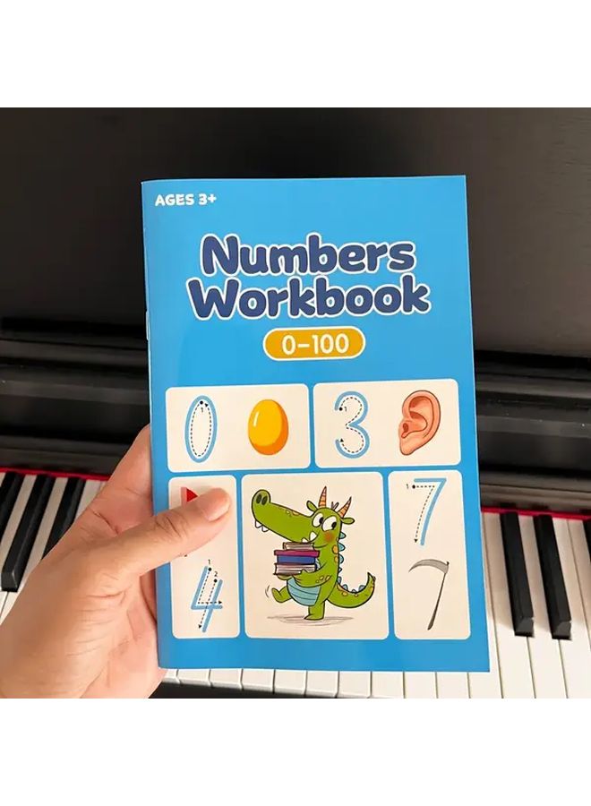 كتاب تتبع الأرقام للأطفال من عمر 3 إلى 7 سنوات: التدرب على كتابة الأرقام من 0 إلى 100 بخطوط منقطة - Image 4