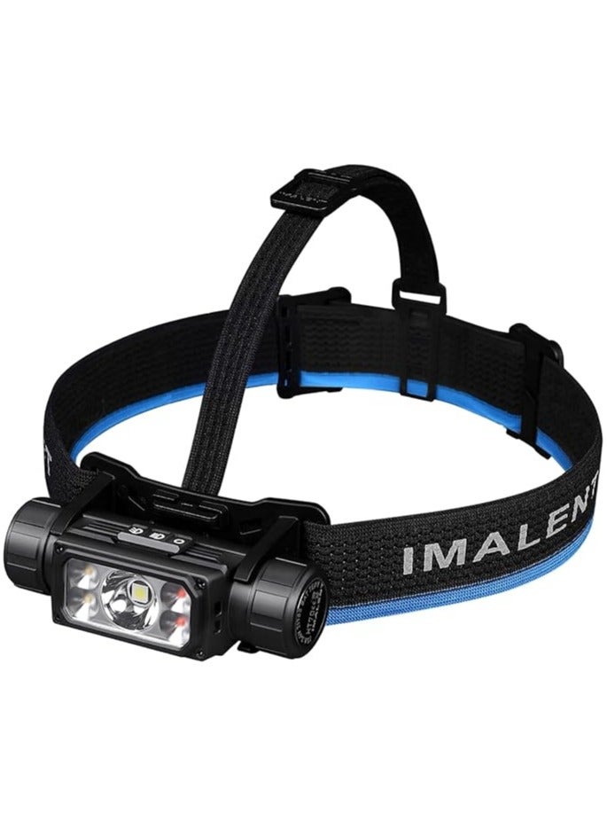 IMALENT HT70 Headlamp Flashlight, 3500 Lumen Led Rechargeable Head Lamp, Super Bright Headlight with White Red Warm Light for Camping, Outdoor, Running and Hiking (HT70) - Image 1