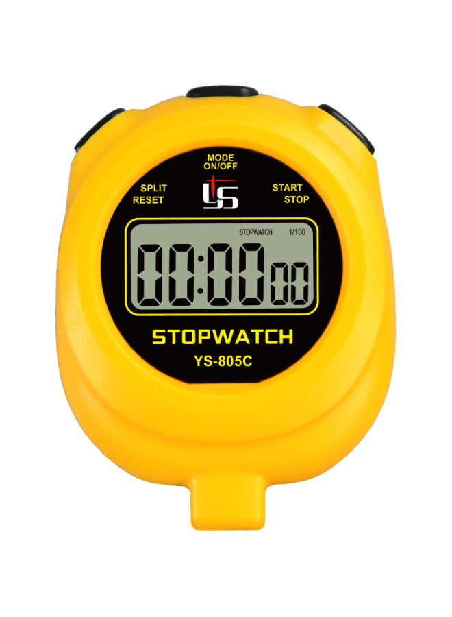 Generic Yisheng 805C Stopwatch Timer Running Training Track And Field Referee Sports Competition Special Countdown Can Be Turned Off-Display Accuracy:YS-805C English Yellow - Image 5