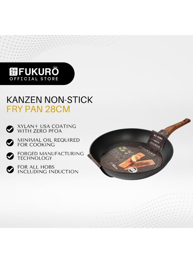 Fukuro Kanzen Forged Non-Stick Fry Pan 28cm - Image 1