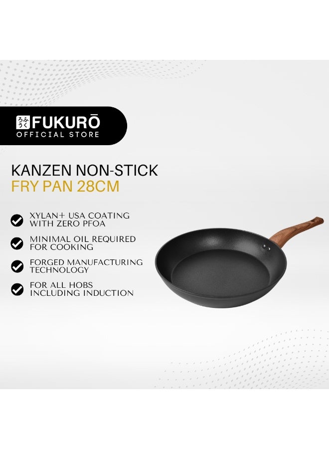 Fukuro Kanzen Forged Non-Stick Fry Pan 28cm - Image 2