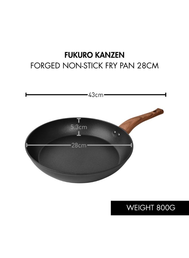 Fukuro Kanzen Forged Non-Stick Fry Pan 28cm - Image 4