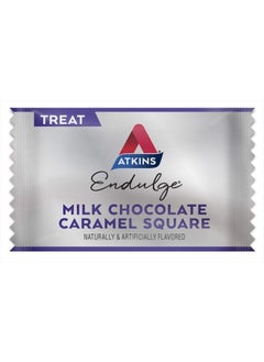 Atkins Endulge Milk Chocolate Caramel Squares, Dessert Favorite, Good Source of Fiber, 1g Sugar, 90 Count  - Image 2