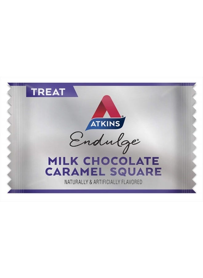 Atkins - Endulge Milk Chocolate Caramel Squares, Dessert Favorite, Good Source of Fiber, 1g Sugar, 90 Count - Image 1