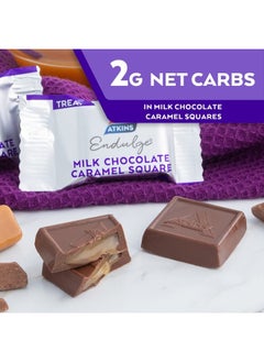 Atkins Endulge Milk Chocolate Caramel Squares, Dessert Favorite, Good Source of Fiber, 1g Sugar, 90 Count  - Image 5
