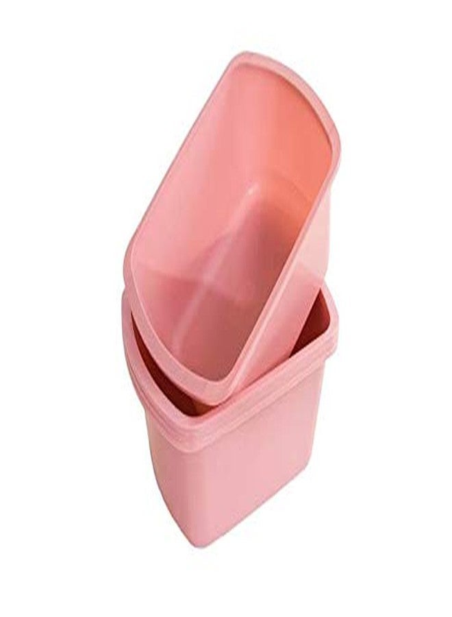 Comfort Axis Portable Rectangular Plastic Wash Basin, 6 Quarts with Graduations, Rose (Pack of 2) - Image 3