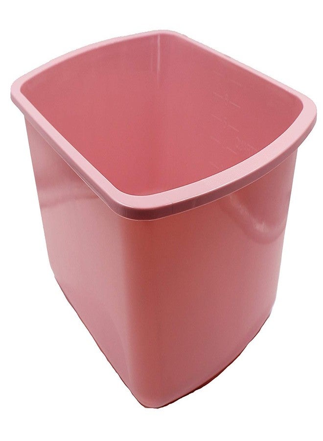Comfort Axis Portable Rectangular Plastic Wash Basin, 6 Quarts with Graduations, Rose (Pack of 2) - Image 1