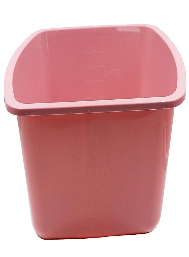 Comfort Axis Portable Rectangular Plastic Wash Basin, 6 Quarts with Graduations, Rose (Pack of 2) - Image 2