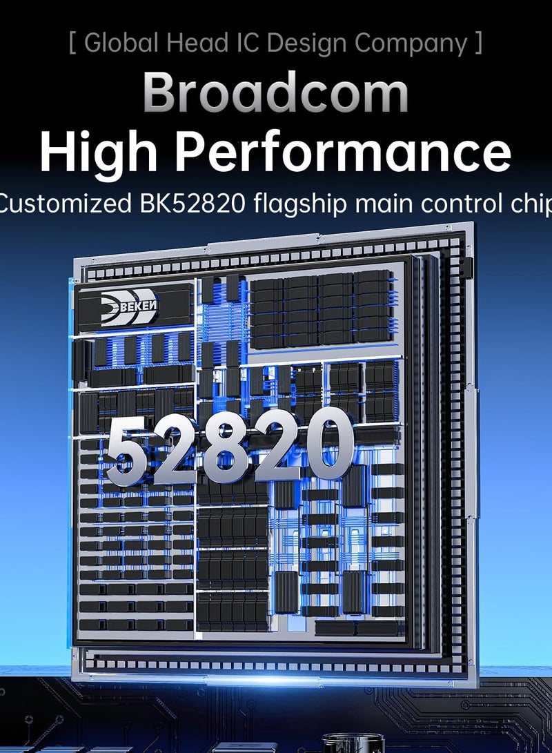 هجوم القرش ماوس ألعاب لاسلكي فائق الخفة V6 65 جرام مع قاعدة شحن مغناطيسية RGB، ماوس لاسلكي/سلكي BT/2.4 جيجاهرتز 1K Polling، مستشعر PixArt PAW3311، 25000 نقطة في البوصة، فأرة ألعاب مكتبية لأجهزة الكمبيوتر/ويندوز/ماك (أسود) - Image 5