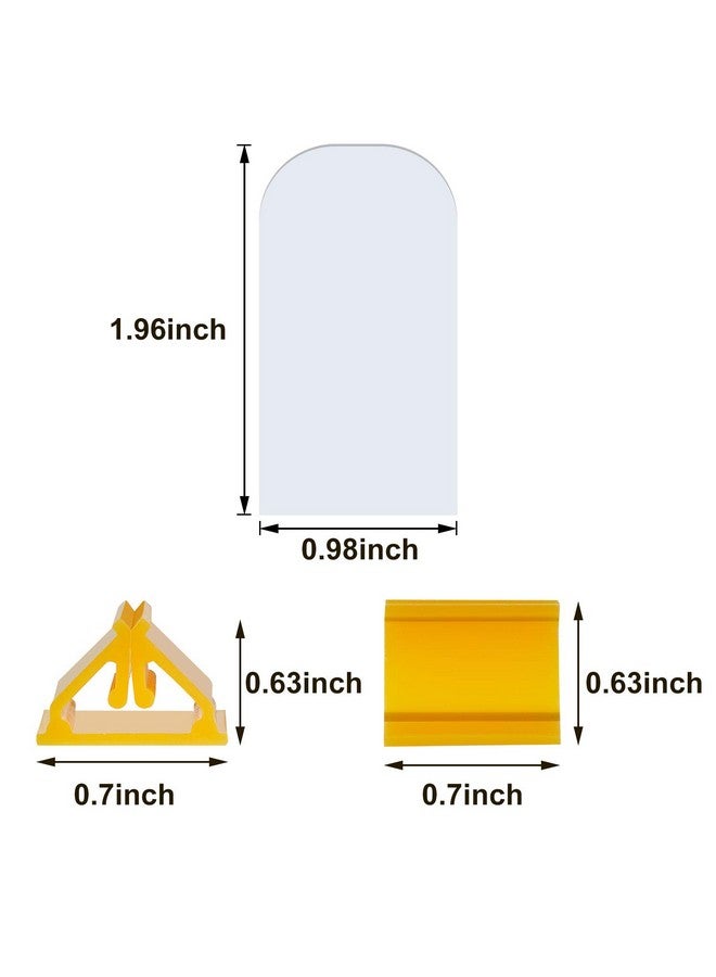 Blulu 36 Pieces Game Card Stands Multi-Color with 36 Pieces Blank Board Game Board Markers for Party Favor - Image 2