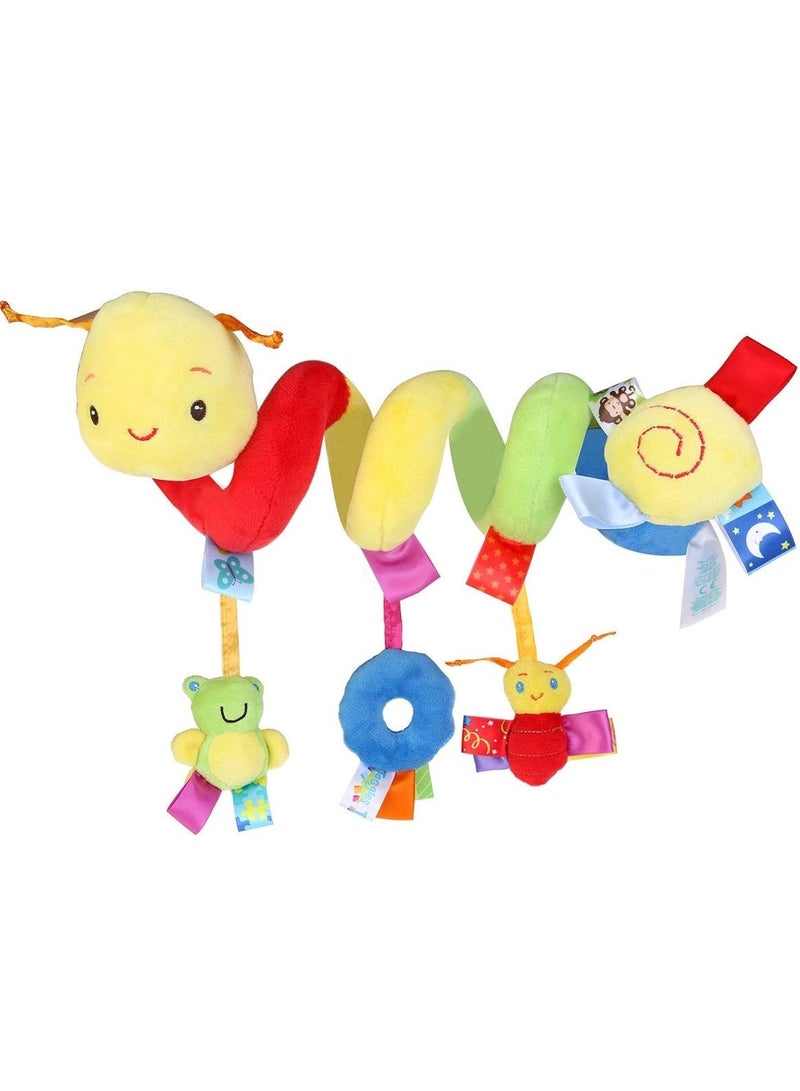 5-Piece Around The Bed Hanging Crib Toy Bear Infant Socks And Wrist Rattles Toy Set For Kids - Image 2