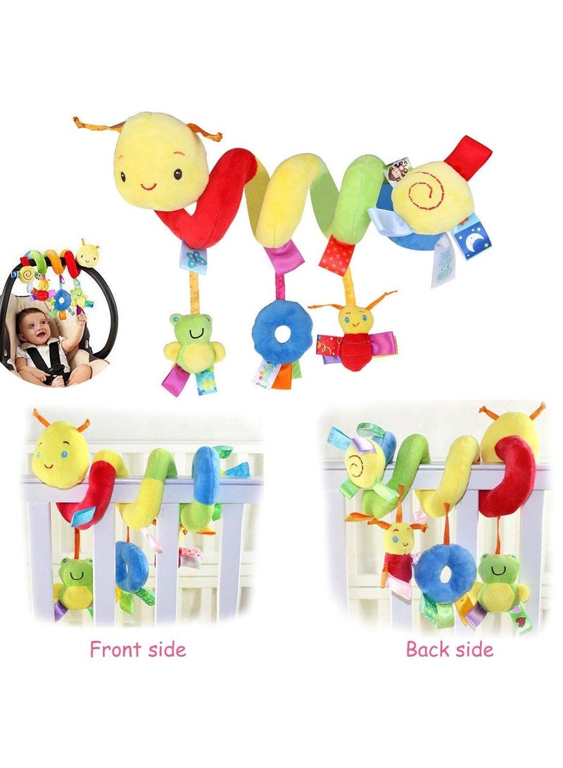 5-Piece Around The Bed Hanging Crib Toy Bear Infant Socks And Wrist Rattles Toy Set For Kids - Image 4