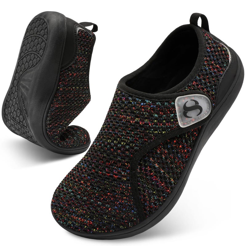 Scurtain Women Orthopedic Diabetic Shoes Extra Wide Barefoot Walking Shoe Zero Drop Grounding Comfortable Neuropathy Edema Nursing Shoes Wide Bunion Sneakers Size 85 - Image 2