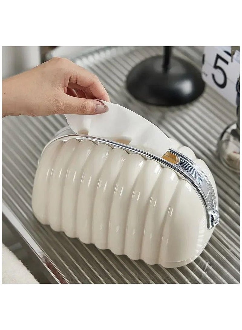 Elegant Handbags Tissue Box for Women with Zipper and Bow Stickers, Premium Acrylic Tissue Dispenser and Storage, Elegant Decoration for Salon and Office.  - Image 4