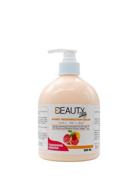 Honey Regeneration Cream Tangerine Orange With Hydrating and Antioxidant-Rich 500ML