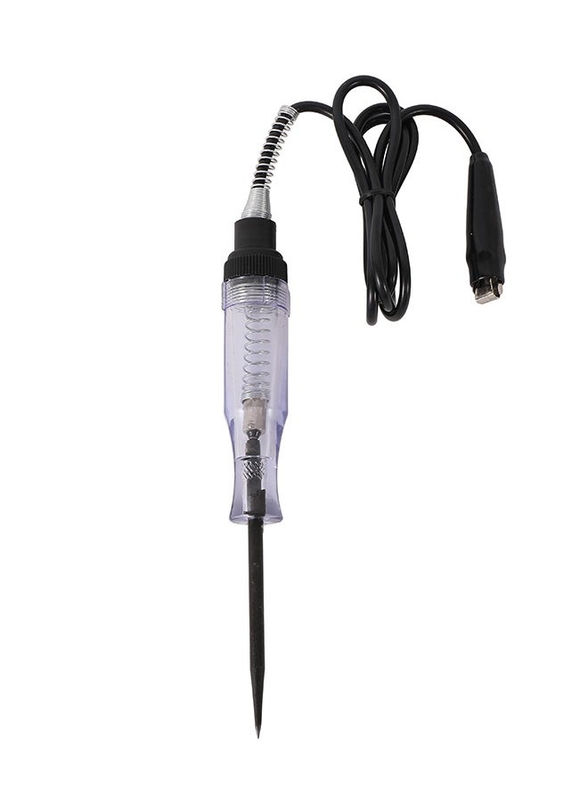 LAWAZIM Automotive Circuit Tester -Transparent- Analog Car Electrical Tester with Light Indicator and Insulated Grip Alligator Clip - Troubleshooting Vehicle Maintenance Repair - DIY and Professional  - Image 1