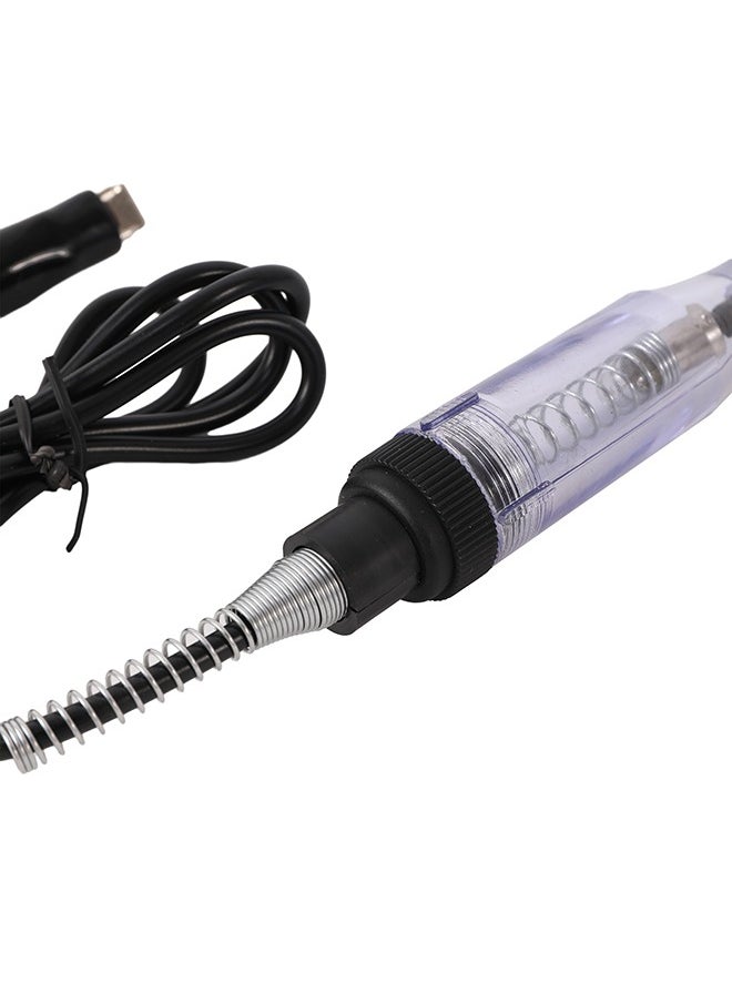 LAWAZIM Automotive Circuit Tester -Transparent- Analog Car Electrical Tester with Light Indicator and Insulated Grip Alligator Clip - Troubleshooting Vehicle Maintenance Repair - DIY and Professional  - Image 3
