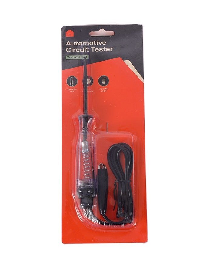 LAWAZIM Automotive Circuit Tester -Transparent- Analog Car Electrical Tester with Light Indicator and Insulated Grip Alligator Clip - Troubleshooting Vehicle Maintenance Repair - DIY and Professional  - Image 4