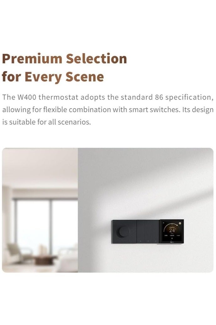 Aqara W400 Smart Thermostat, Matter-Compatible, Whole-Home Climate Control System-WT-A01D Global version - Image 4