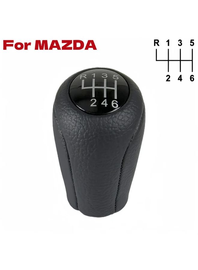 6 Speed PU Leather Shift Knob Ergonomic Non Slip Design Direct Fit Replacement Luxury Manual Transmission Gear Stick Upgrade - Image 5