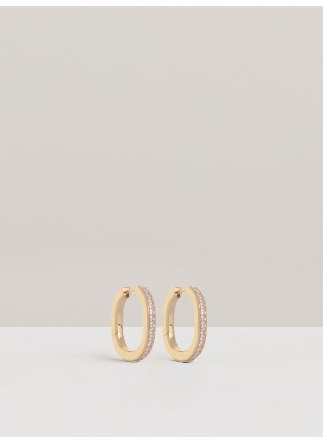 REISS Mia: Modern Crystal Hoop Earring  - Image 1
