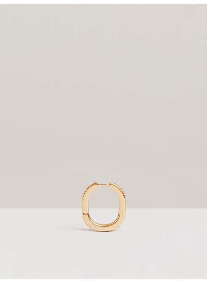 REISS Mia: Modern Crystal Hoop Earring  - Image 2