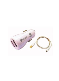 BEDO BEDO Car Charger with 2 output Fast Charging Qualcomm Quick charge 3.0 with Android cable  - Image 2