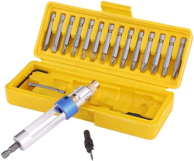 VENEKETY Halftime Drill Driver Multi Screwdriver Tool 20PCSSet Newest High Speed Phillips Slot Countersink Screwdriver Head Repair Tool Kits 18 - Image 3