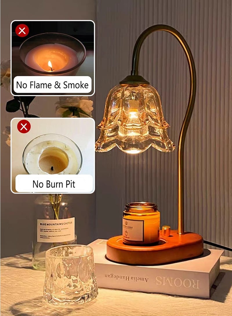 بيروي مجموعة شموع معطرة، تحتوي على 1 مصباح إذابة الشمع، 1 شمعة معطرة، 1 لمبة، مصباح عطري كلاسيكي لإذابة الشمع، إضاءة معطرة قابلة للتعتيم بدون لهب، مناسبة لغرفة النوم، ديكور غرفة المعيشة، المكتب، إلخ. - Image 5