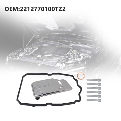 Bomunik Automatic Transmission Filter Oil Pan Gasket Kit For Mercedes-Benz 722.9 C E M R S G Class SL SLK CLK CLS Replacement number# 2202710380,2212770100,2212770195,0049903512 - Image 4