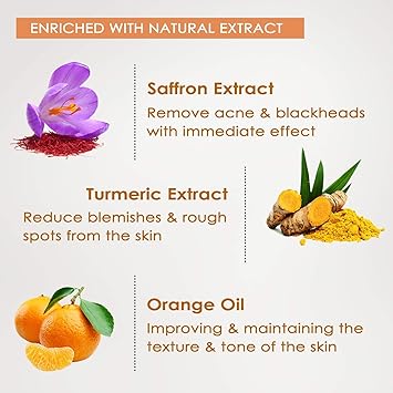 NUTRIGLOW طقم وجه نوتريغلو جولد كيسار للنساء 6 قطع للعناية بالبشرة مجموعة تنظيف البشرة تمنع الشيخوخة 250 جرام 10 مل - Image 4