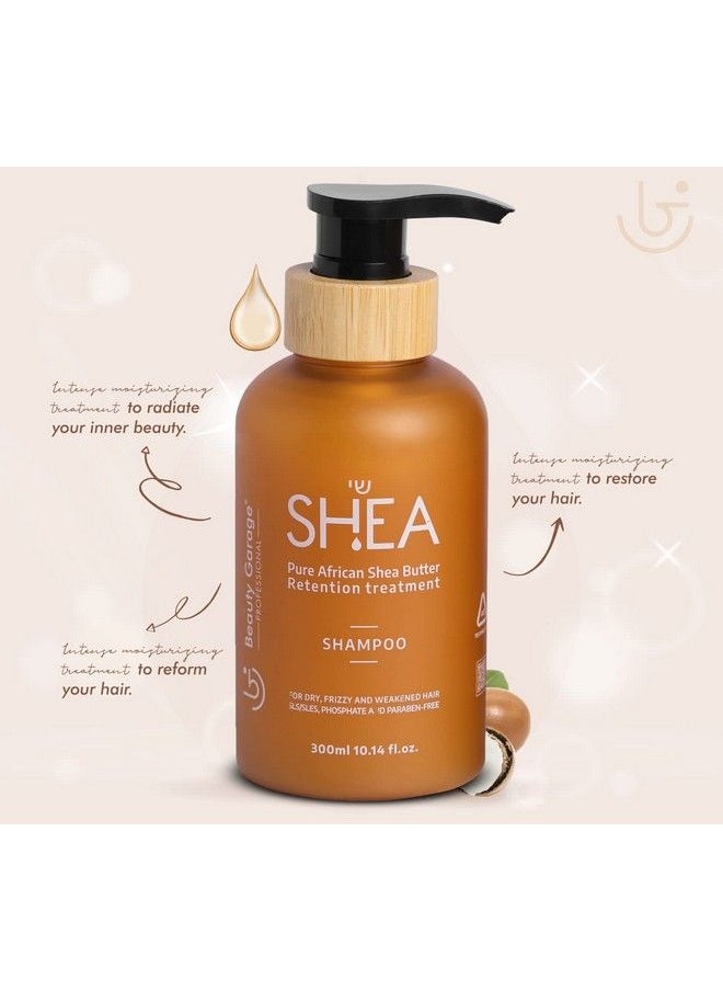 Beauty Garage - Pure African Shea Butter Retention Treatment Shampoo 300Ml - Image 1