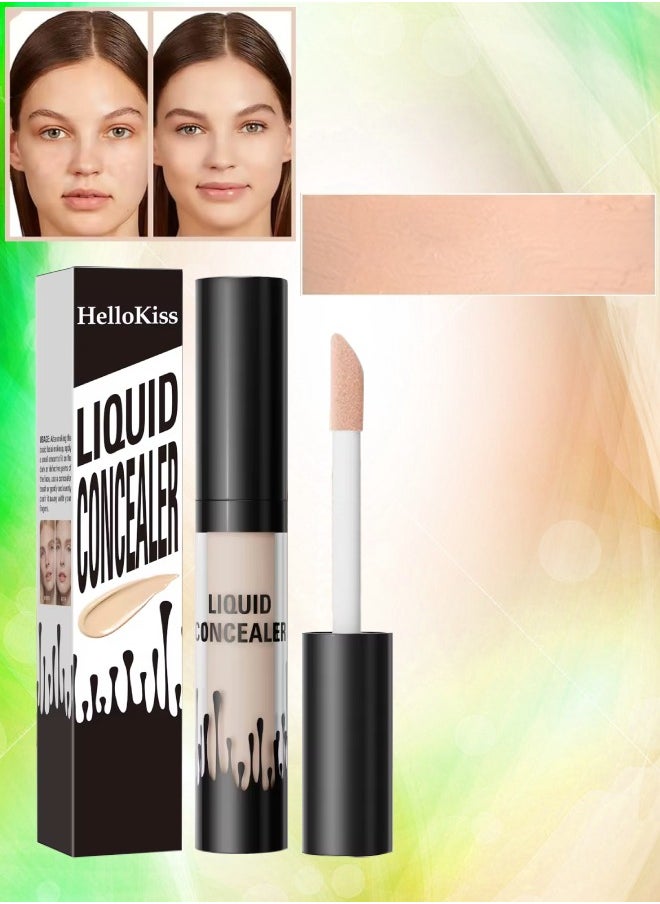 HelloKiss Liquid Concealer Full Coverage Shaping Concealer Anti Eye Wrinkle Advanced Concealer for Face Blemishes Conceal Dark Circle Cover Acne Scars Pimples and Enlarged Pores Cream Contour 02  - Image 1