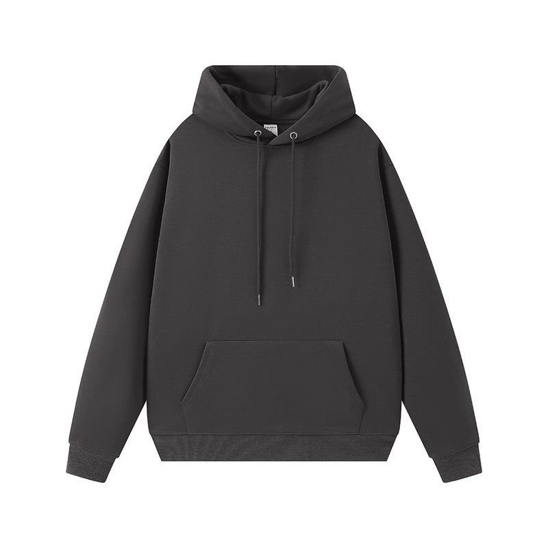 Heavy 330G7A Antibacterial Imitation Cotton Hooded Sweater Men'S Solid Color Simple All-Match Men'S And Women'S Hoodie - Image 1
