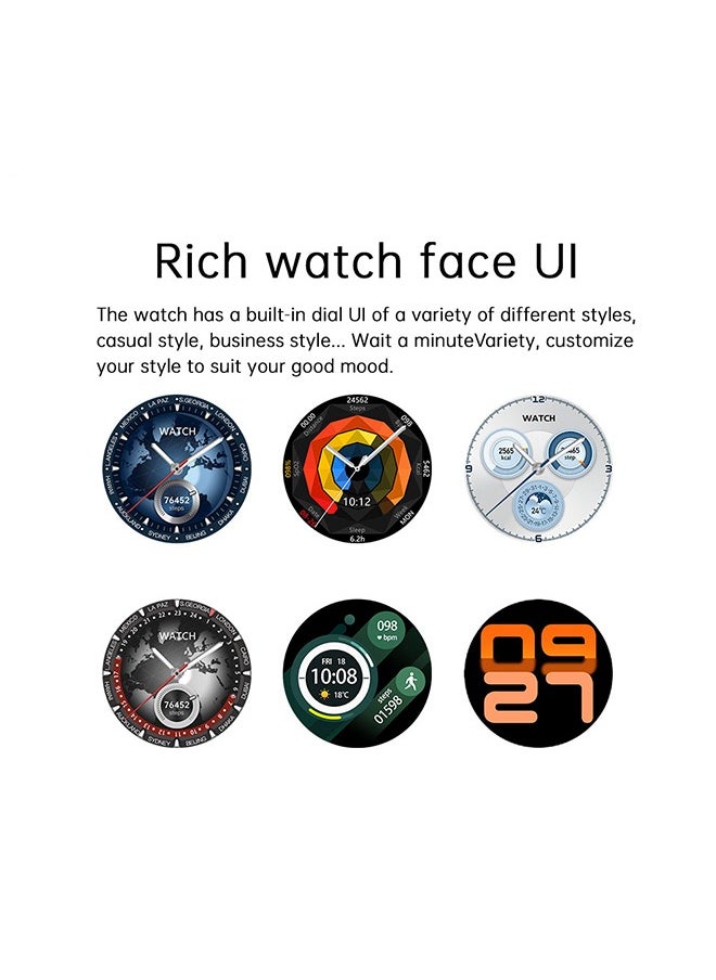Kalobee - Smartwatch for Men and Women, 1.53" Display, Heart Rate, Blood Oxygen & Sleep Monitor, Fitness Tracker with 3 Straps, IP67 Waterproof, Compatible with Android & iOS (Black) - Image 1