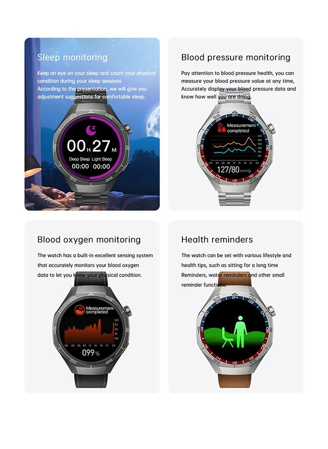 Kalobee - Smartwatch for Men and Women, 1.53" Display, Heart Rate, Blood Oxygen & Sleep Monitor, Fitness Tracker with 3 Straps, IP67 Waterproof, Compatible with Android & iOS (Black) - Image 1