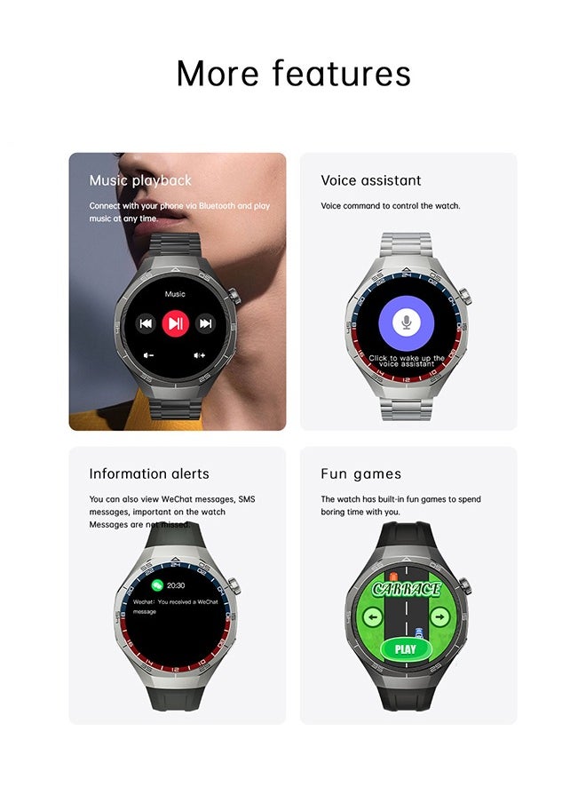 Kalobee - Smartwatch for Men and Women, 1.53" Display, Heart Rate, Blood Oxygen & Sleep Monitor, Fitness Tracker with 3 Straps, IP67 Waterproof, Compatible with Android & iOS (Black) - Image 1