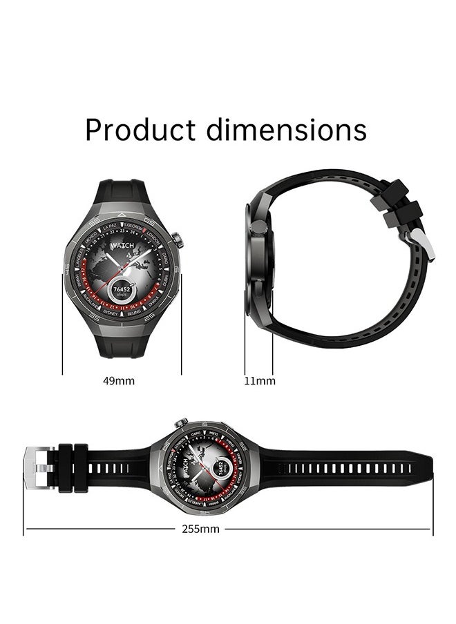 Kalobee - Smartwatch for Men and Women, 1.53" Display, Heart Rate, Blood Oxygen & Sleep Monitor, Fitness Tracker with 3 Straps, IP67 Waterproof, Compatible with Android & iOS (Black) - Image 1